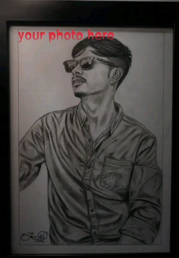 Pencil sketch - Anuhar canvas